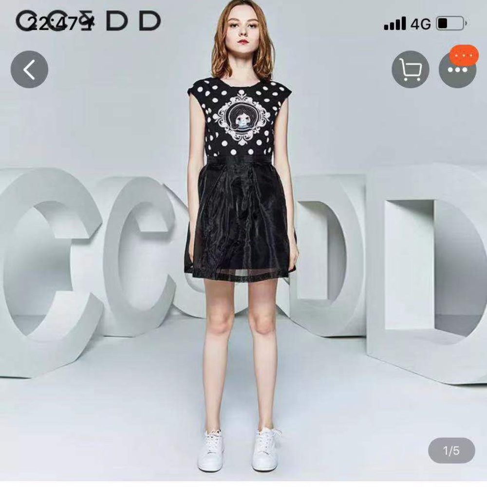 Cute black polka dot dress